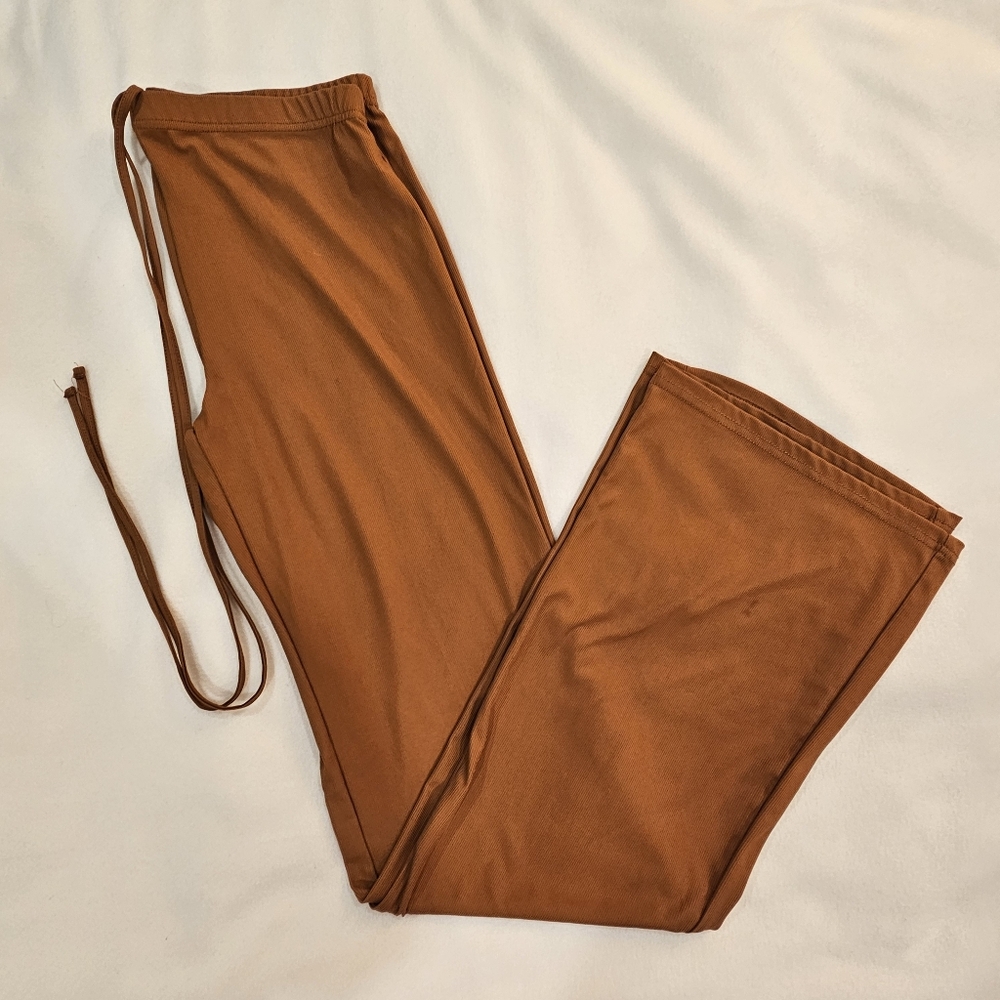 Forever 21 High-Waist Brown Stretch Pant